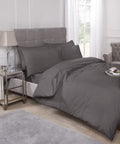 Emma Barclay Percale 180TC Easy-Care Polycotton Duvet Set – Grey bedding set