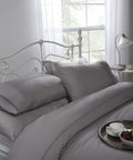 Emma Barclay Carlton 300TC Cotton Sateen Stripe Duvet Set – Silver bedding set
