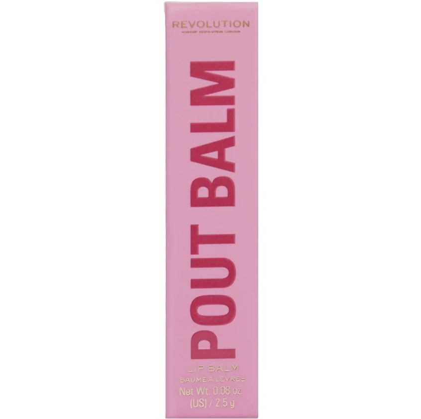 Revolution Pout Balm Glossy Shine Lip Balm Pink Shine