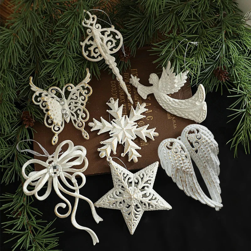 White Christmas Tree Hanging Ornament - LOWZY