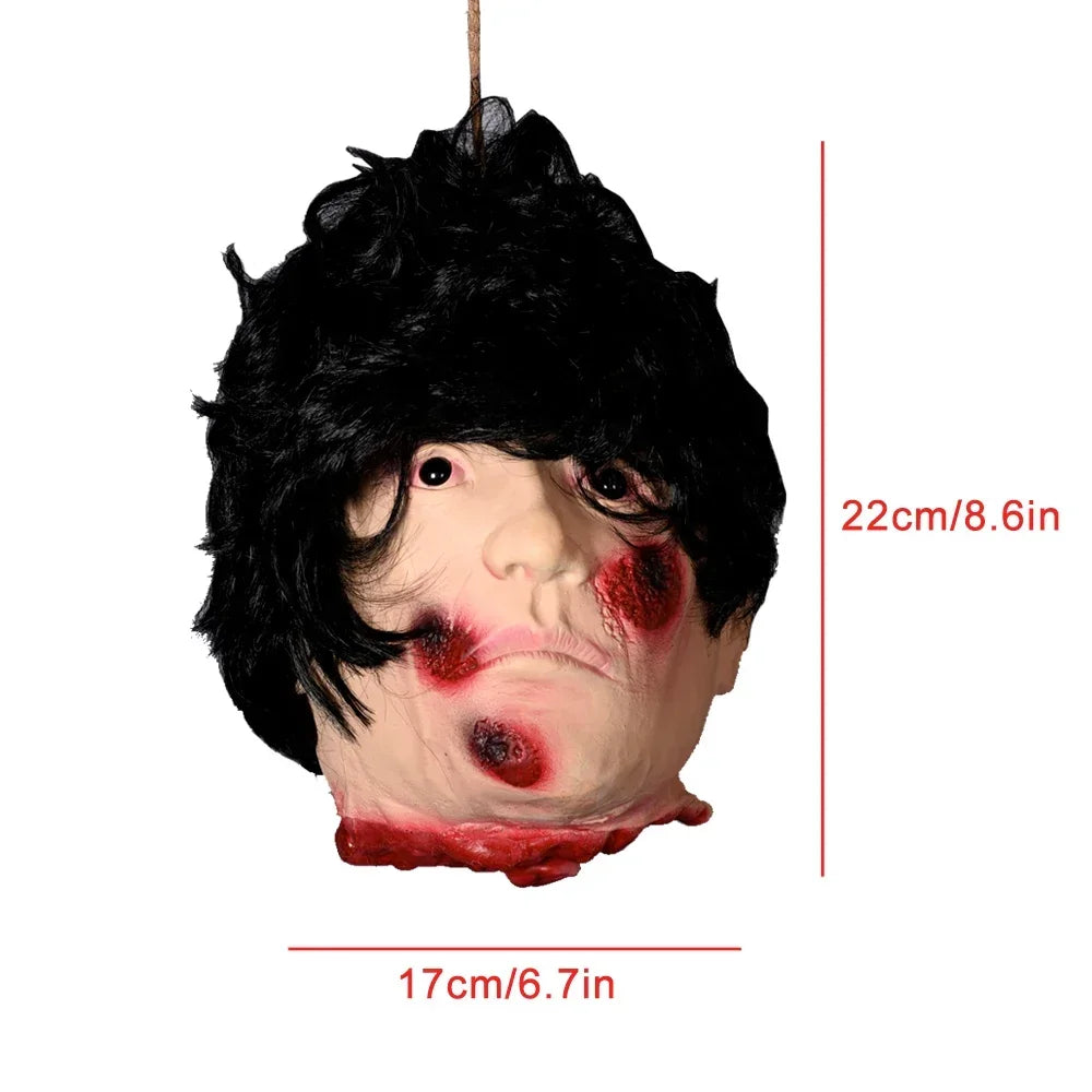 Hanging Latex Severed Head Halloween Prop – 32 Designs – 005