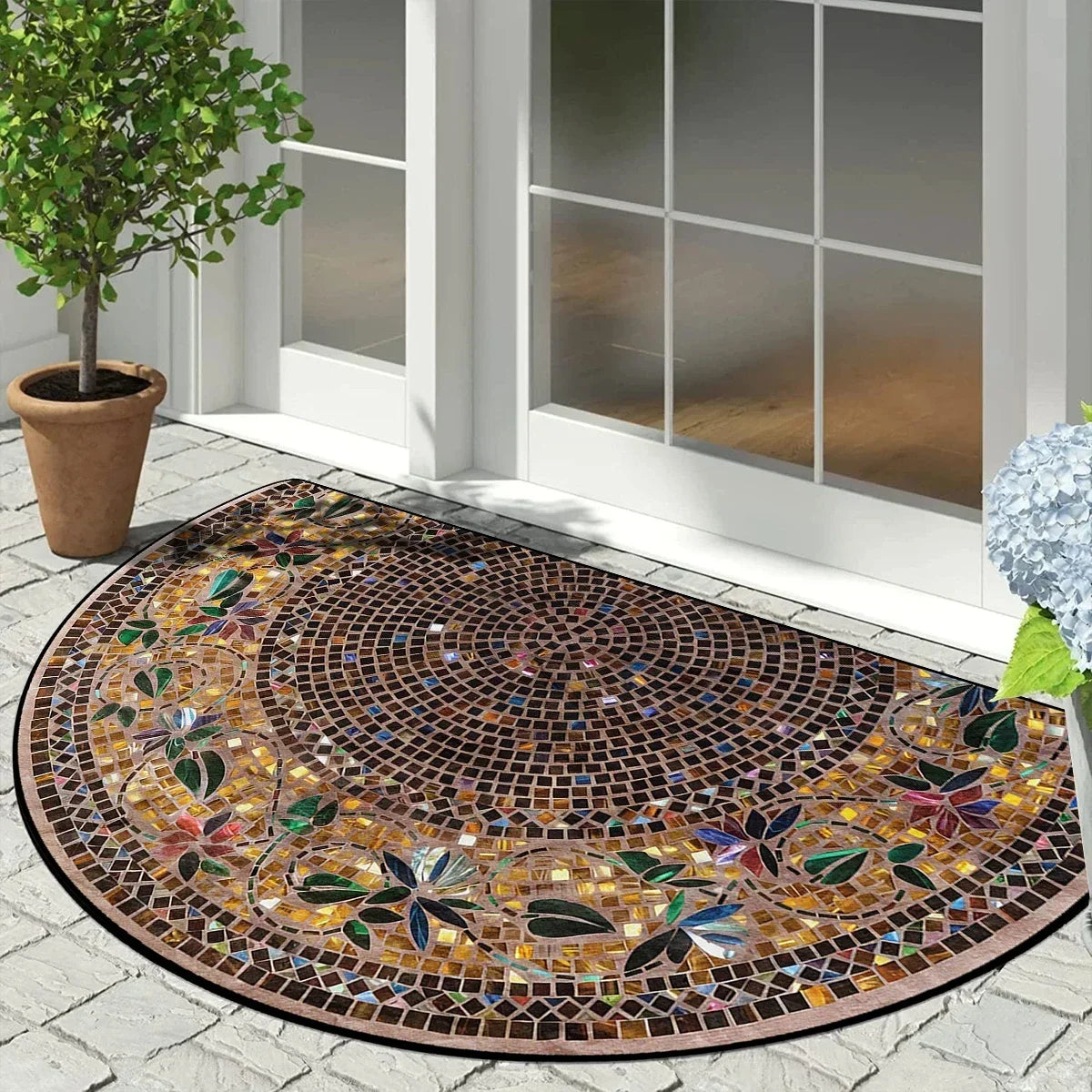 Decorative Polyester Entrance Rug
