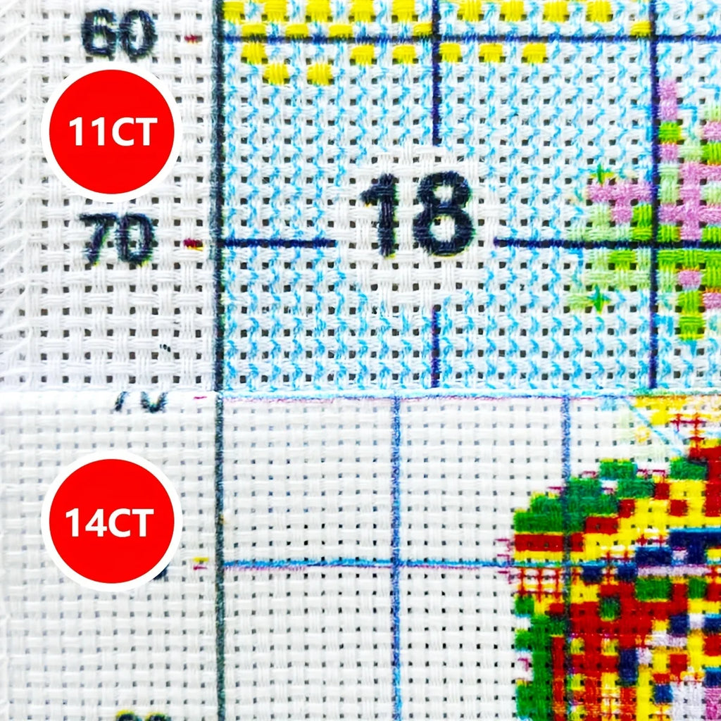 Christmas Cat Cross Stitch Kit - 30 x 40cm - LOWZY