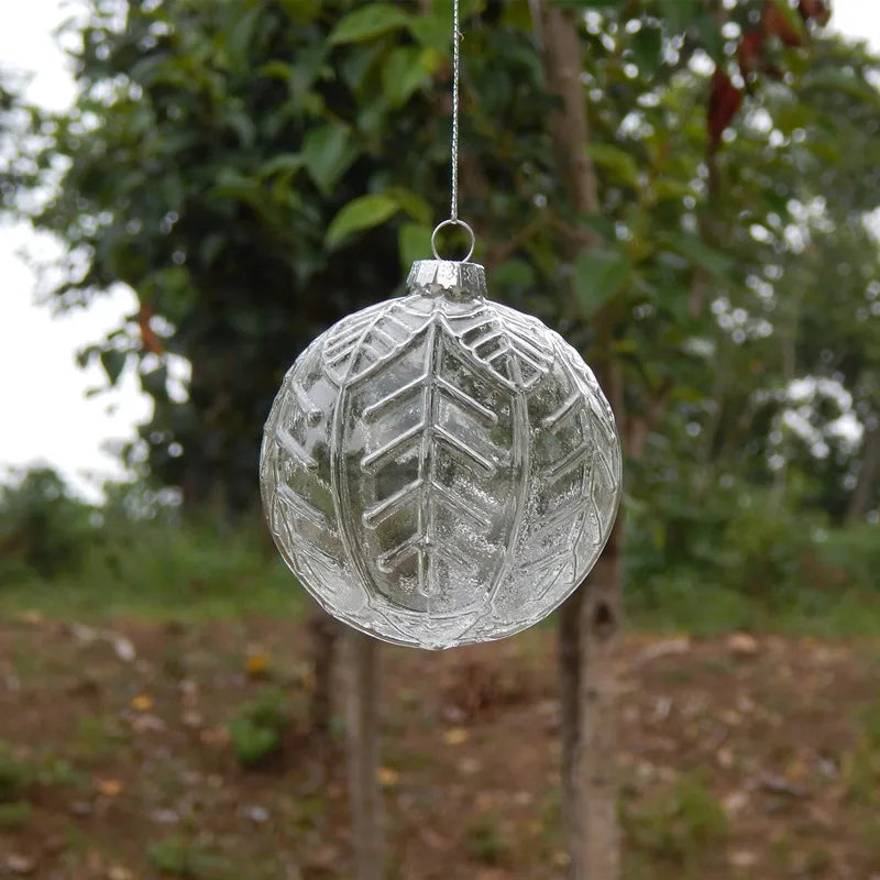 Ribbed Glass Christmas Drop Ornament - 8 - LOWZY