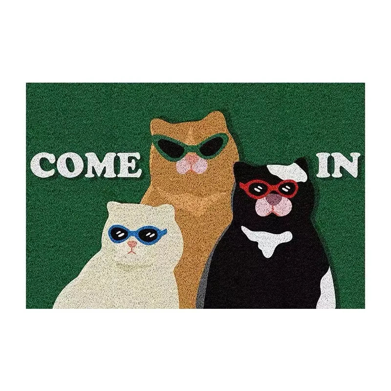 Funny Cat & Dog PVC Doormat