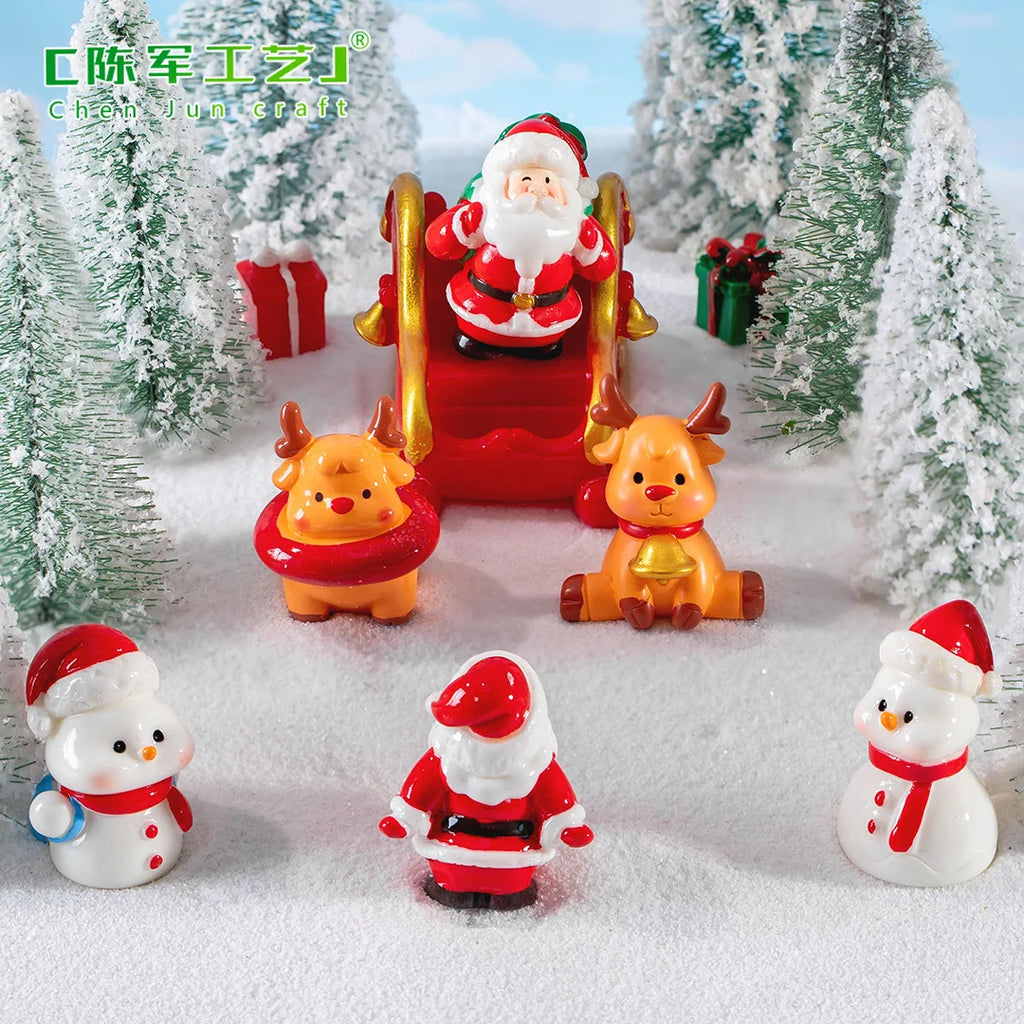 Mini Resin Christmas Character Figurine - LOWZY