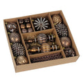 Metallic Brown Christmas Baubles – 52 Pack - view 7 - LOWZY