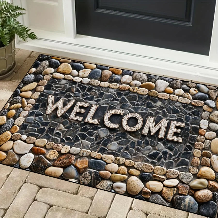 Stone Pattern Washable Doormat