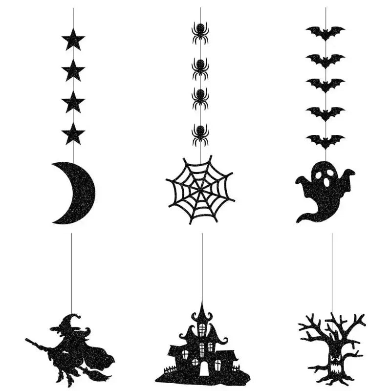 6-Piece Halloween Hanging Garland Decoration Set
