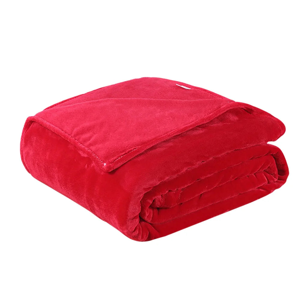 Thick Flannel Fleece Travel Blanket – 70 × 100cm