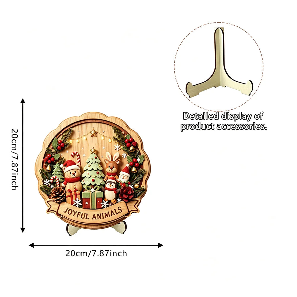 Wooden Christmas Tabletop Character Decoration - LOWZY