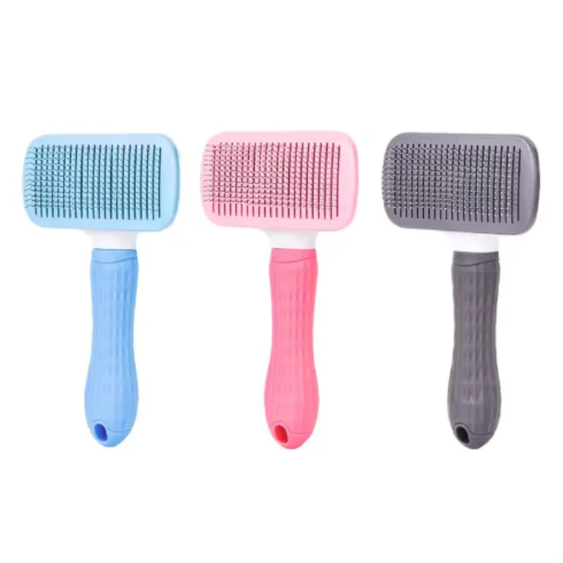 Self-Cleaning Pet Grooming Brush for Dogs & Cats