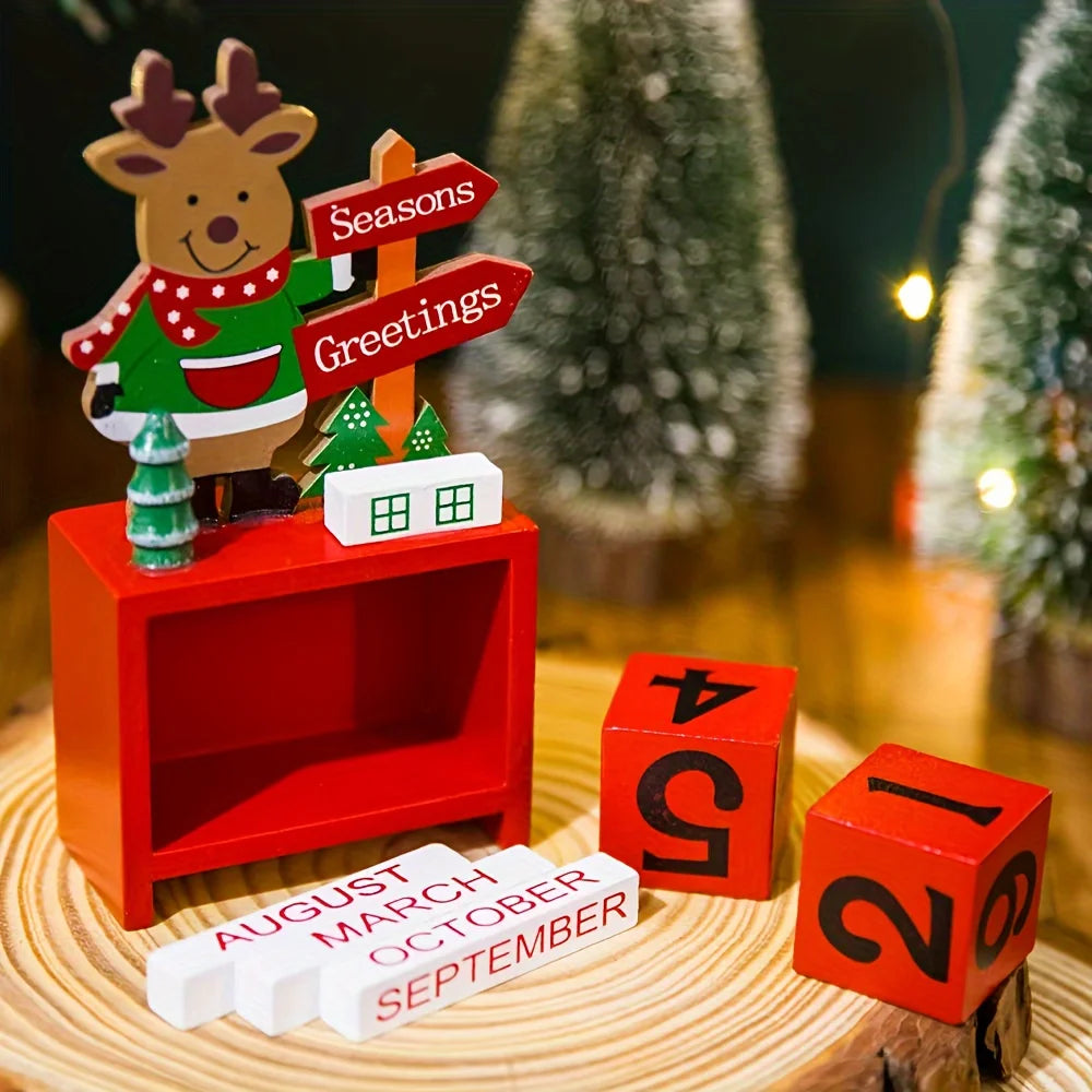 Adjustable Wooden Christmas Countdown Calendar - LOWZY