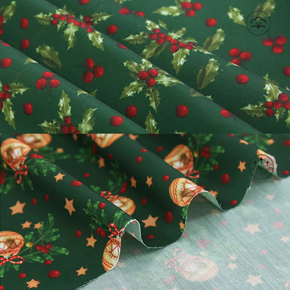 Christmas Print Fabric - 50 x 150cm - LOWZY