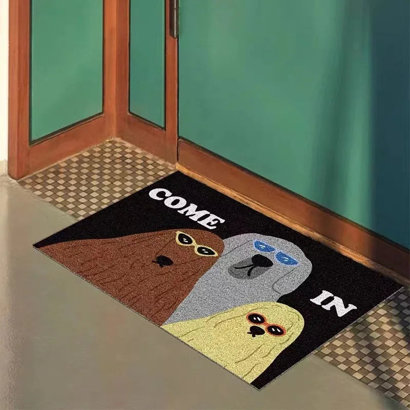 Funny Cat & Dog PVC Doormat