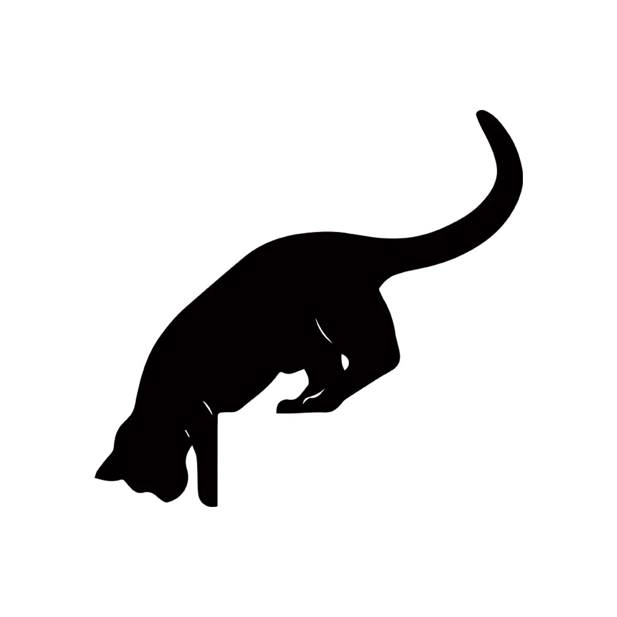 Wooden Cat Door Topper – Peeking Cat Decoration
