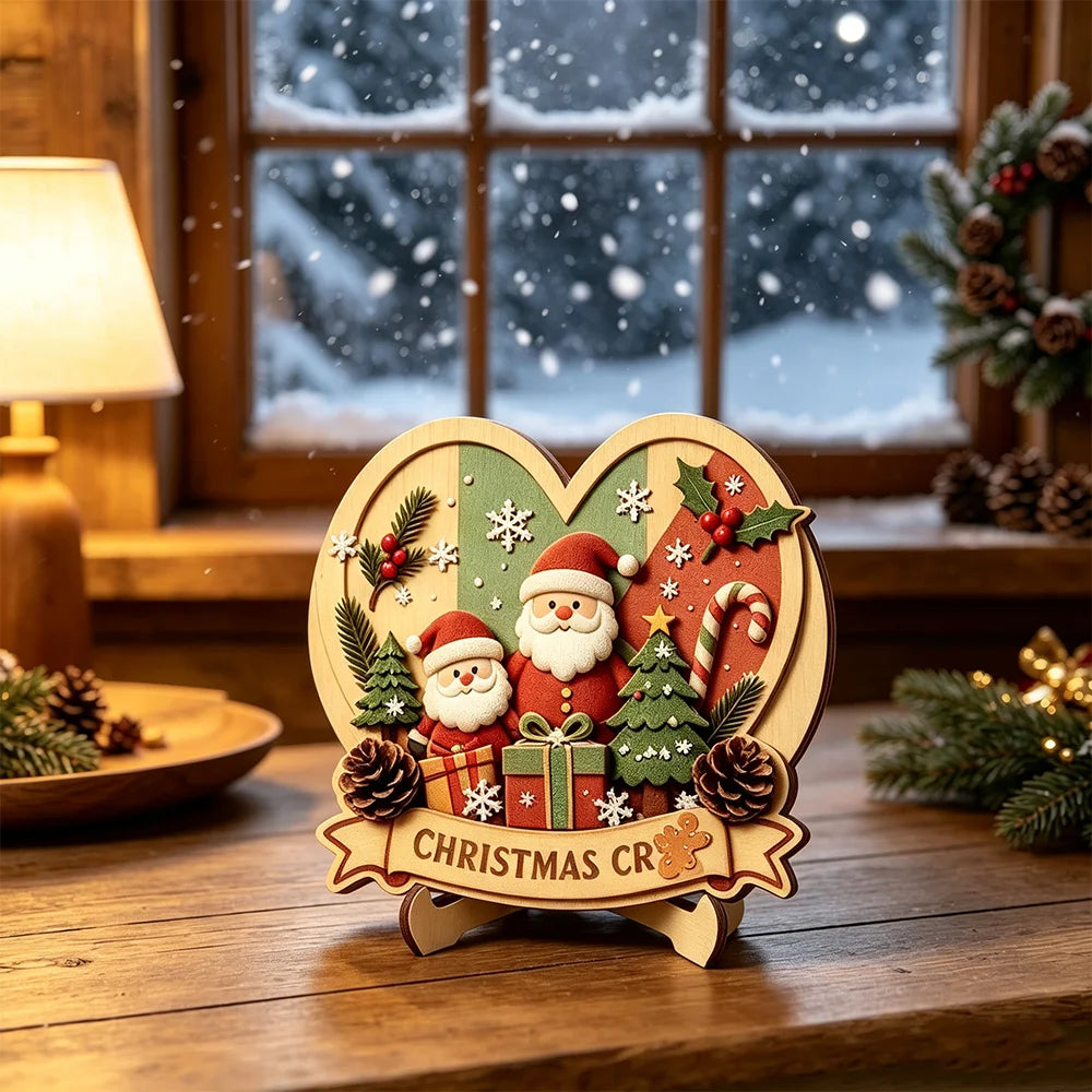 Wooden Christmas Tabletop Character Decoration - LOWZY