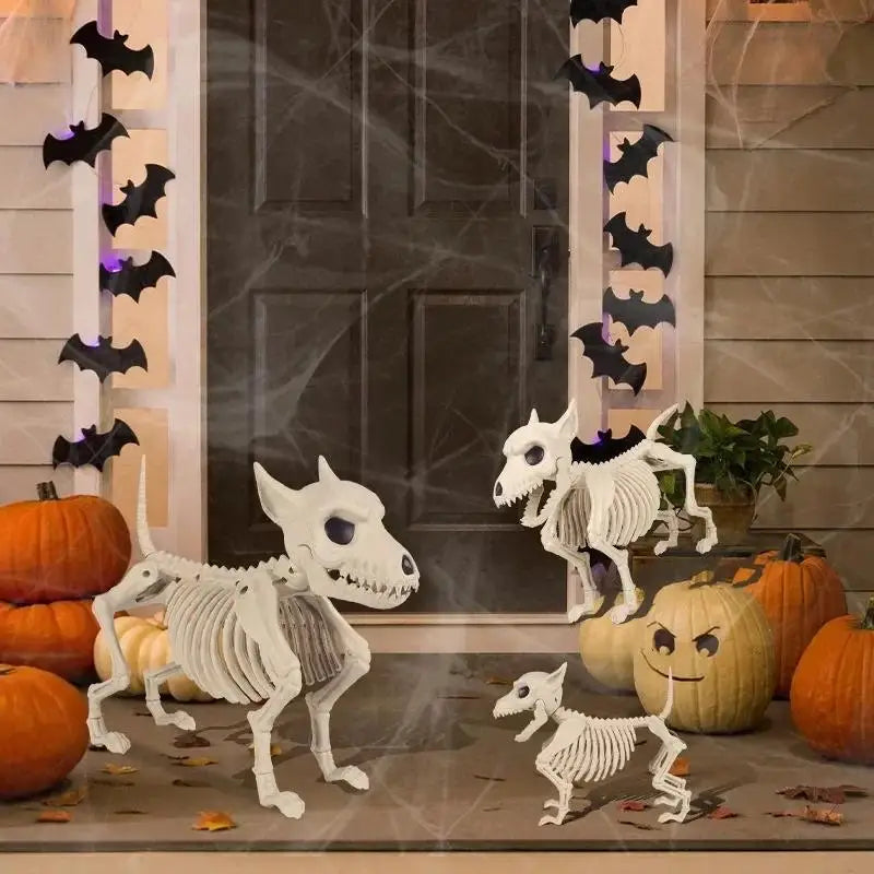 Wolf Skeleton Halloween Decoration