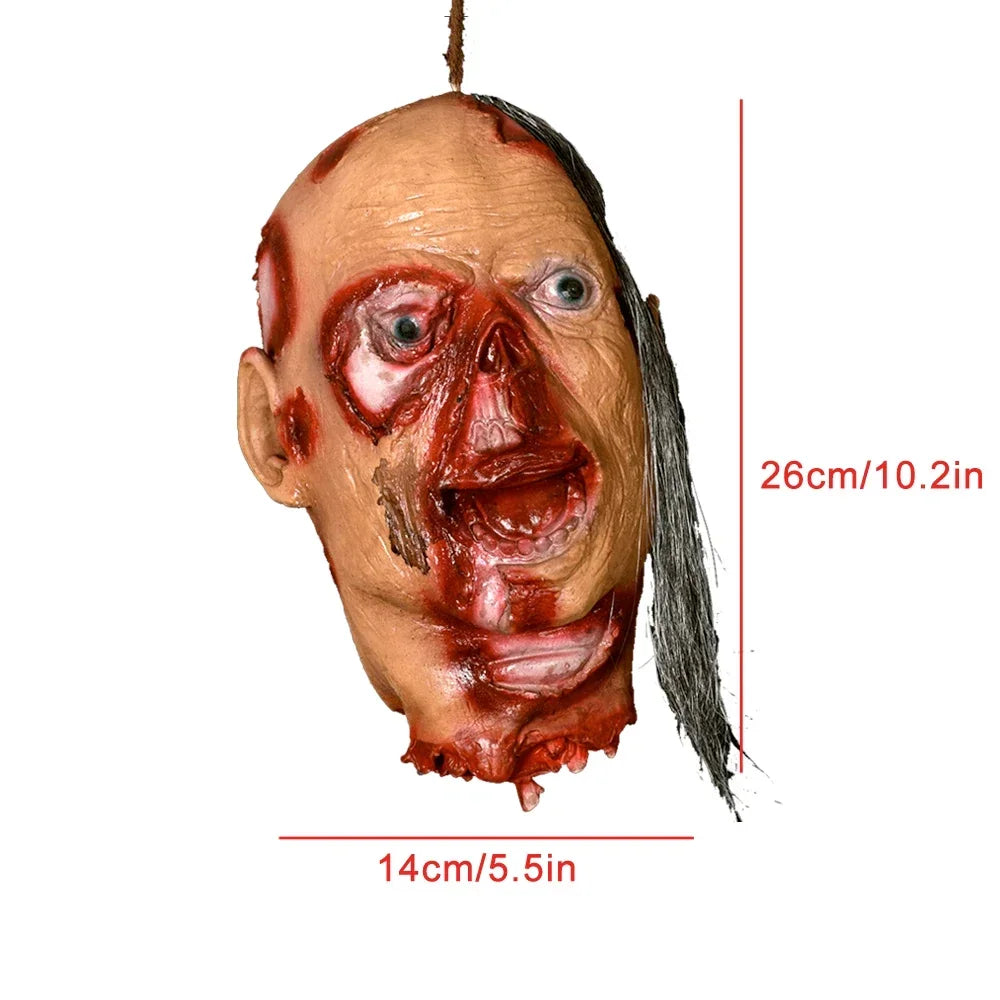 Hanging Latex Severed Head Halloween Prop – 32 Designs – 139