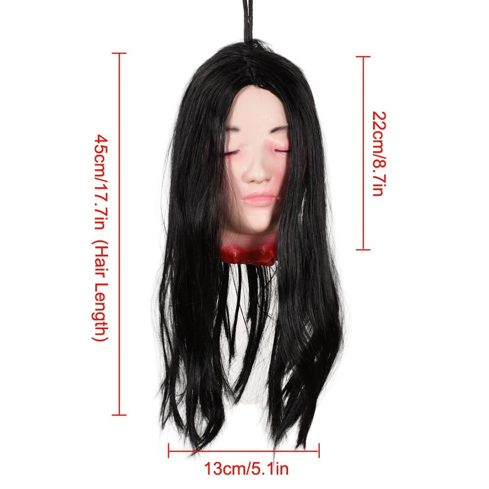 Hanging Latex Severed Head Halloween Prop – 32 Designs – 138