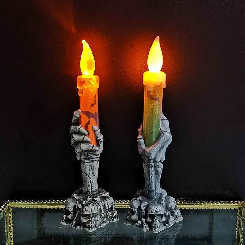 Halloween Ghost & Skeleton Party Candles