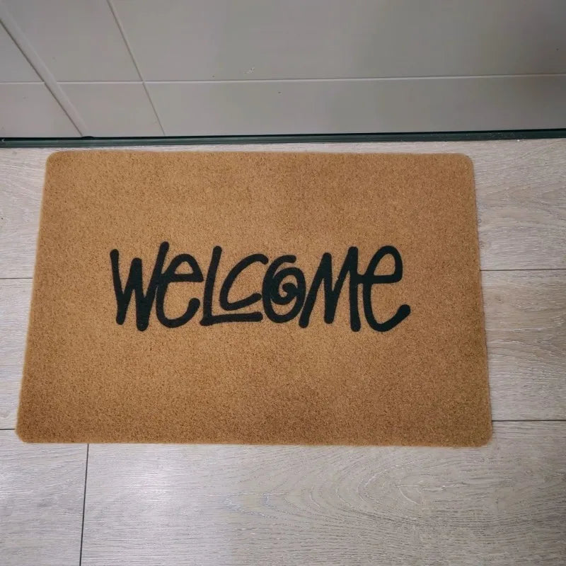 Welcome Lettering PVC Entrance Mat