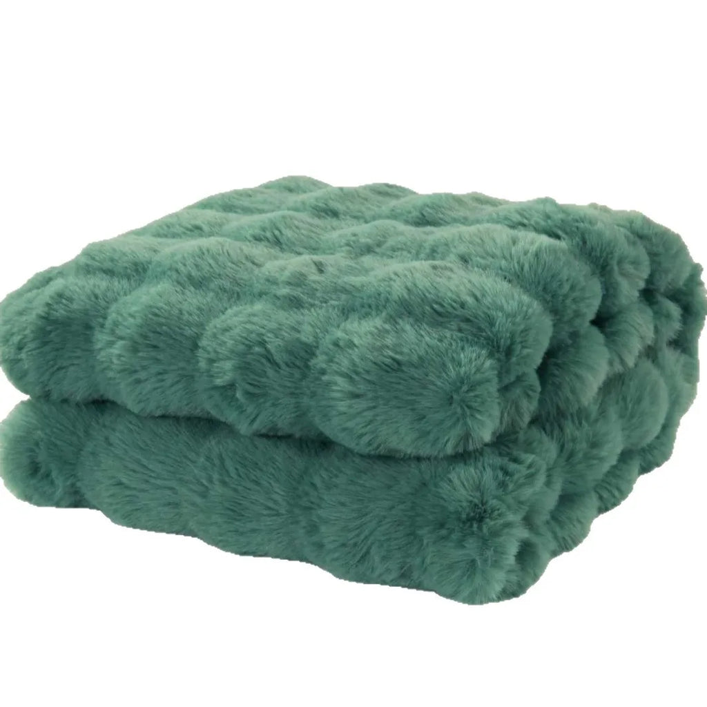 Knitted Fleece Sofa Throw Blanket – 130 × 150cm – 02  130x150cm