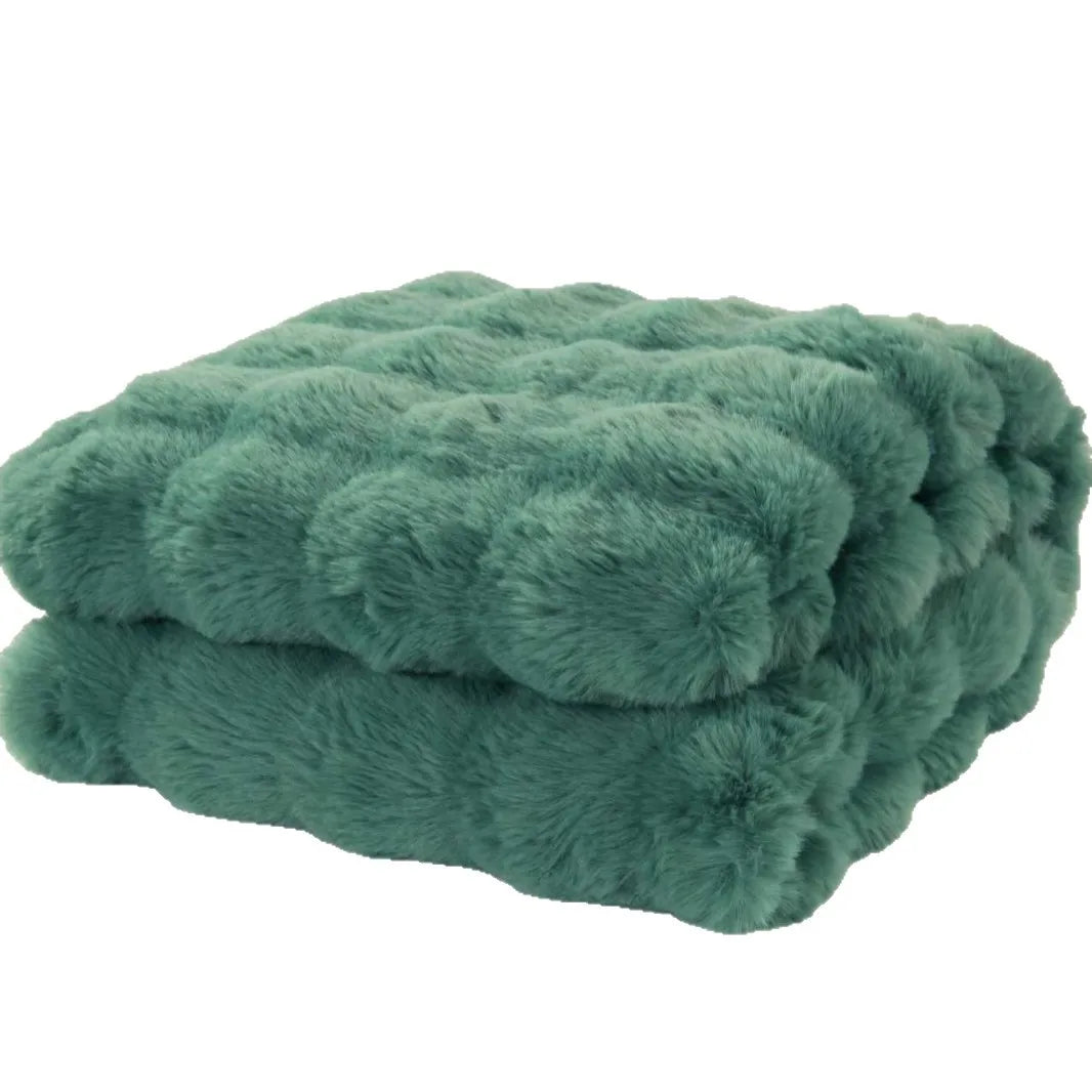 Knitted Fleece Sofa Throw Blanket – 130 × 150cm – 02  130x150cm