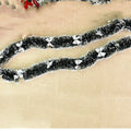 4m Christmas Tinsel Garland with Bows - LOWZY