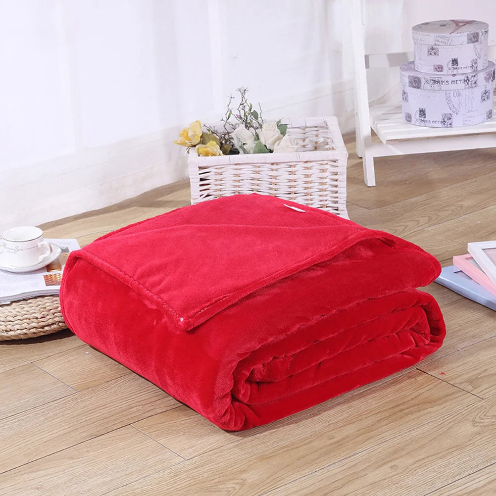 Thick Flannel Fleece Travel Blanket – 70 × 100cm