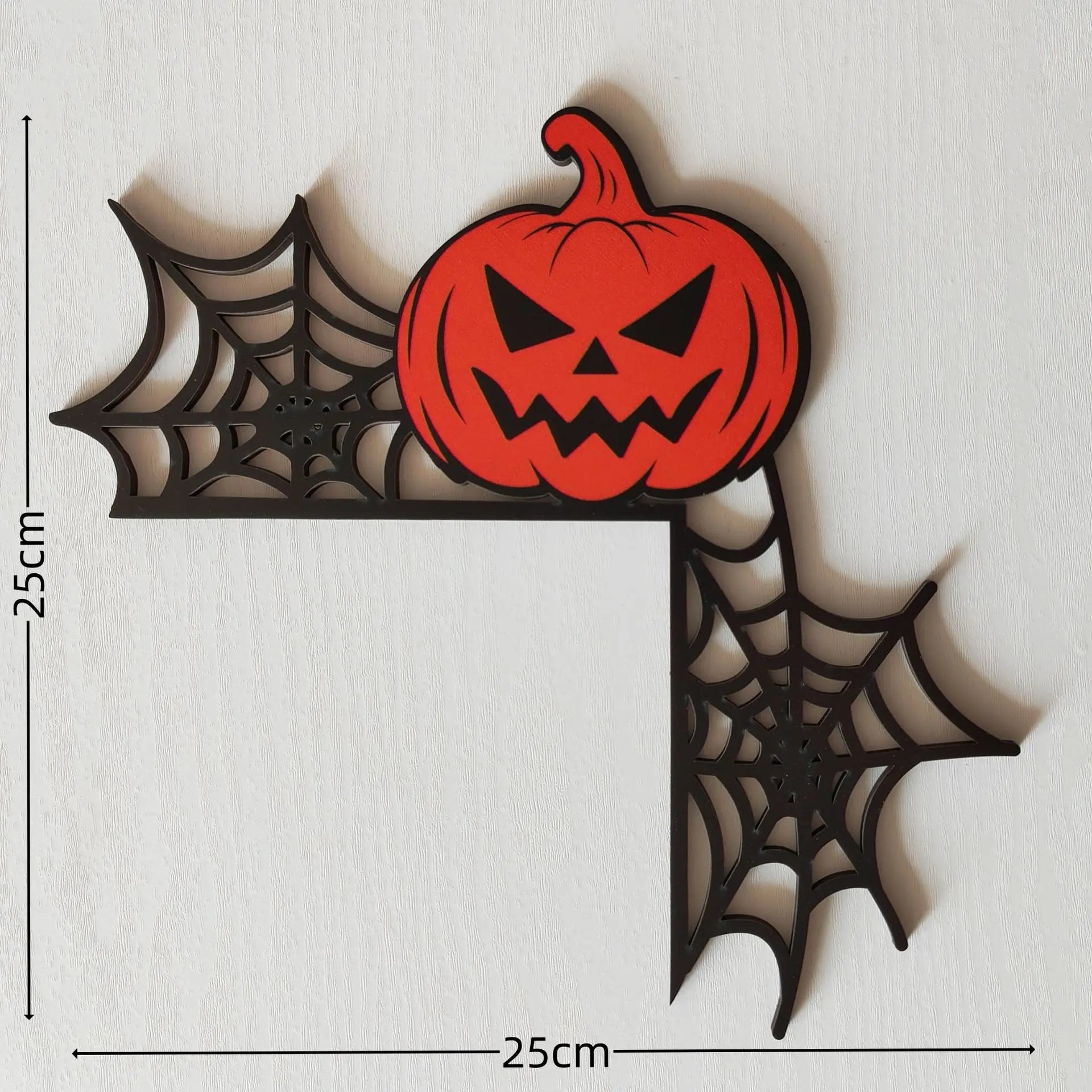 Wooden Halloween Door Corner Decoration – Ghost, Bat & Spider