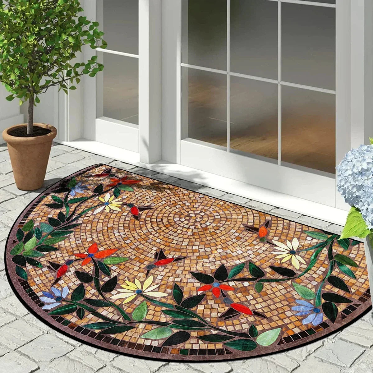 Decorative Polyester Entrance Rug