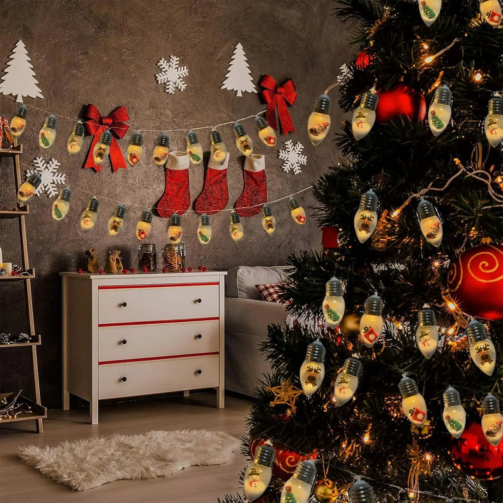 5m Solar Christmas String Lights - 20 Bulbs - LOWZY