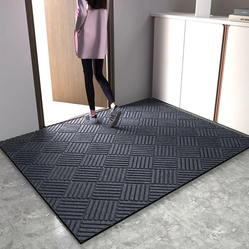 Diamond Pattern Polyester Floor Mat