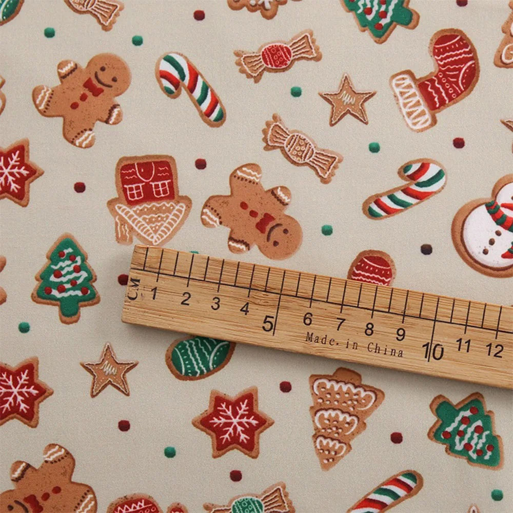 Christmas Print Fabric - 50 x 150cm - LOWZY