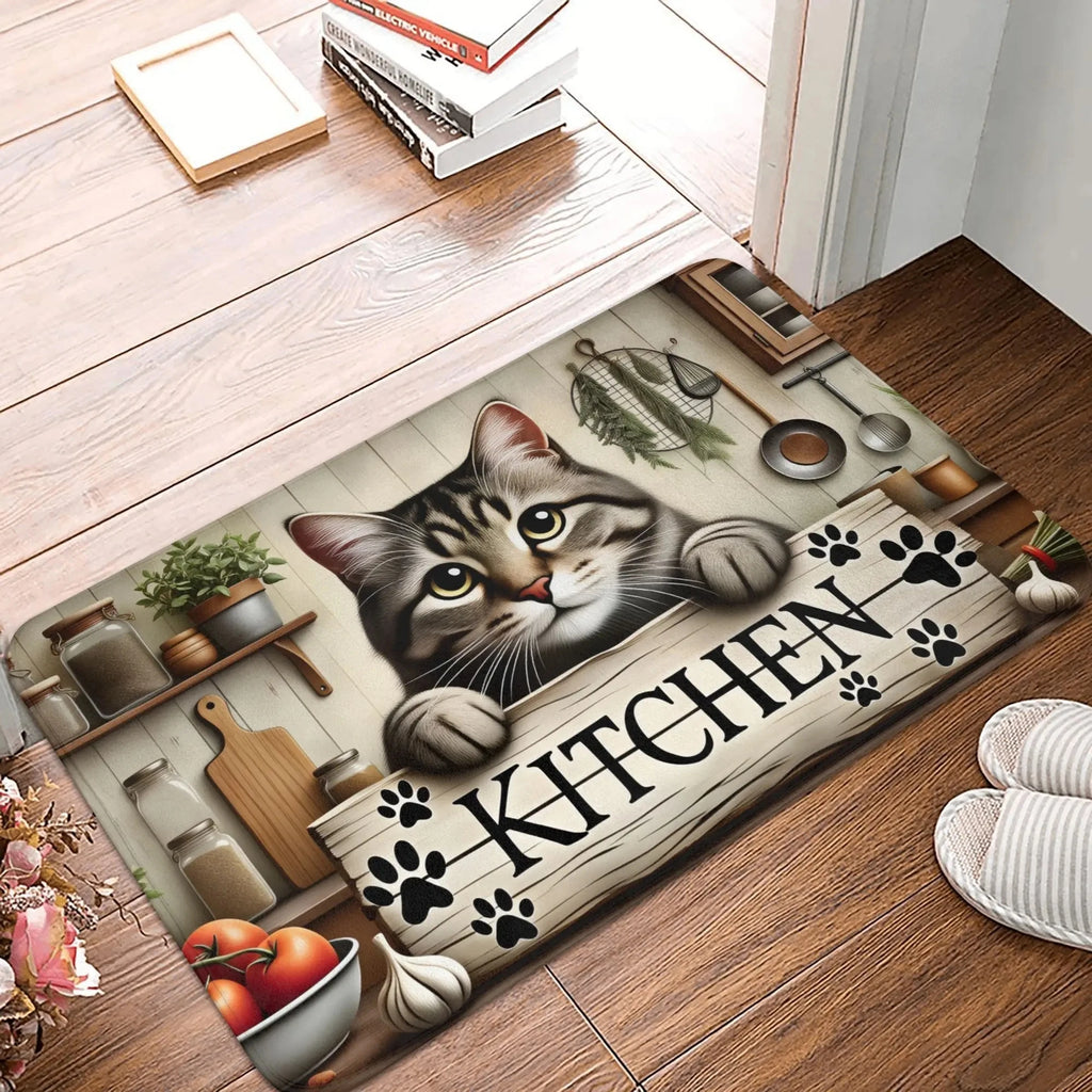Kitten Print Decorative Doormat