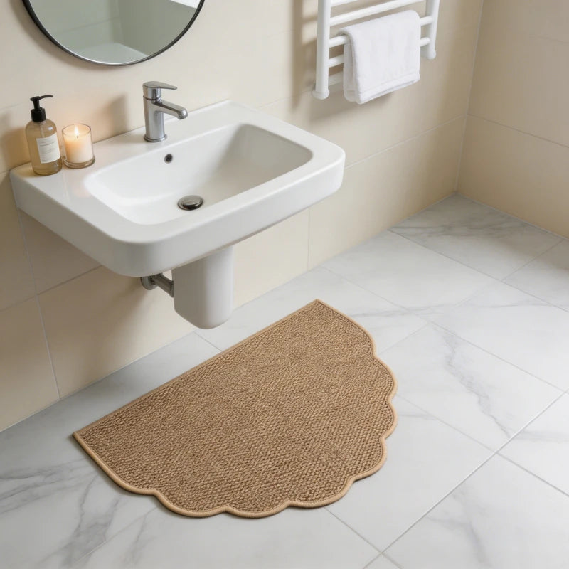 Brown Half-Round Entrance Doormat