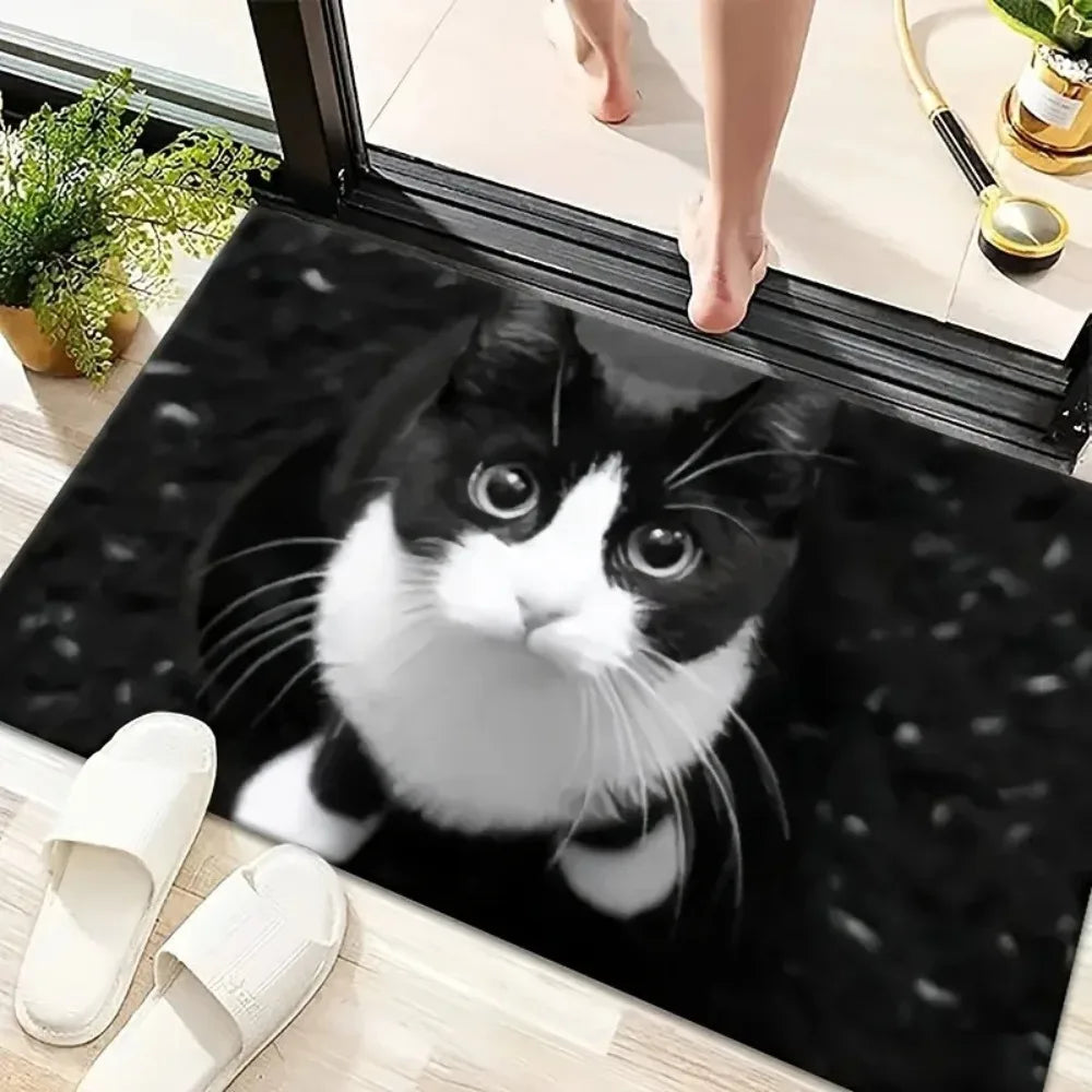 Kitten Print Decorative Doormat