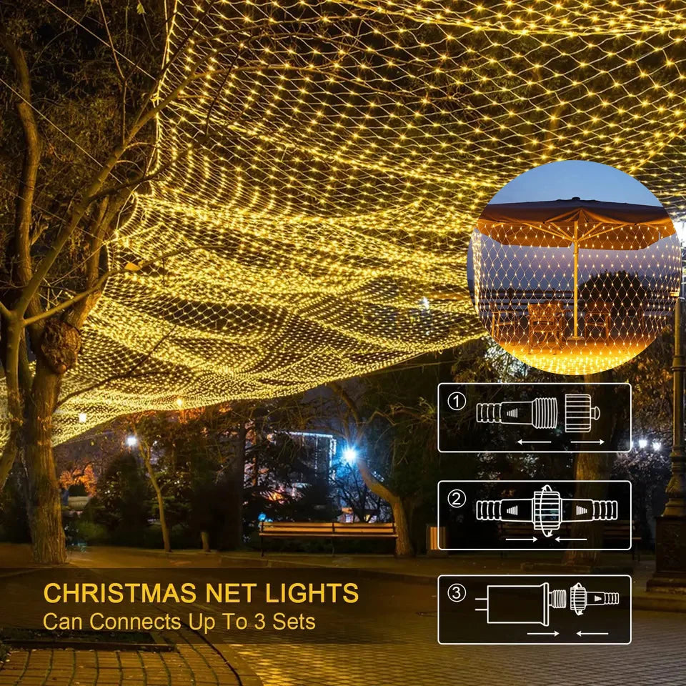 Outdoor LED Mesh Christmas Lights - LOWZY