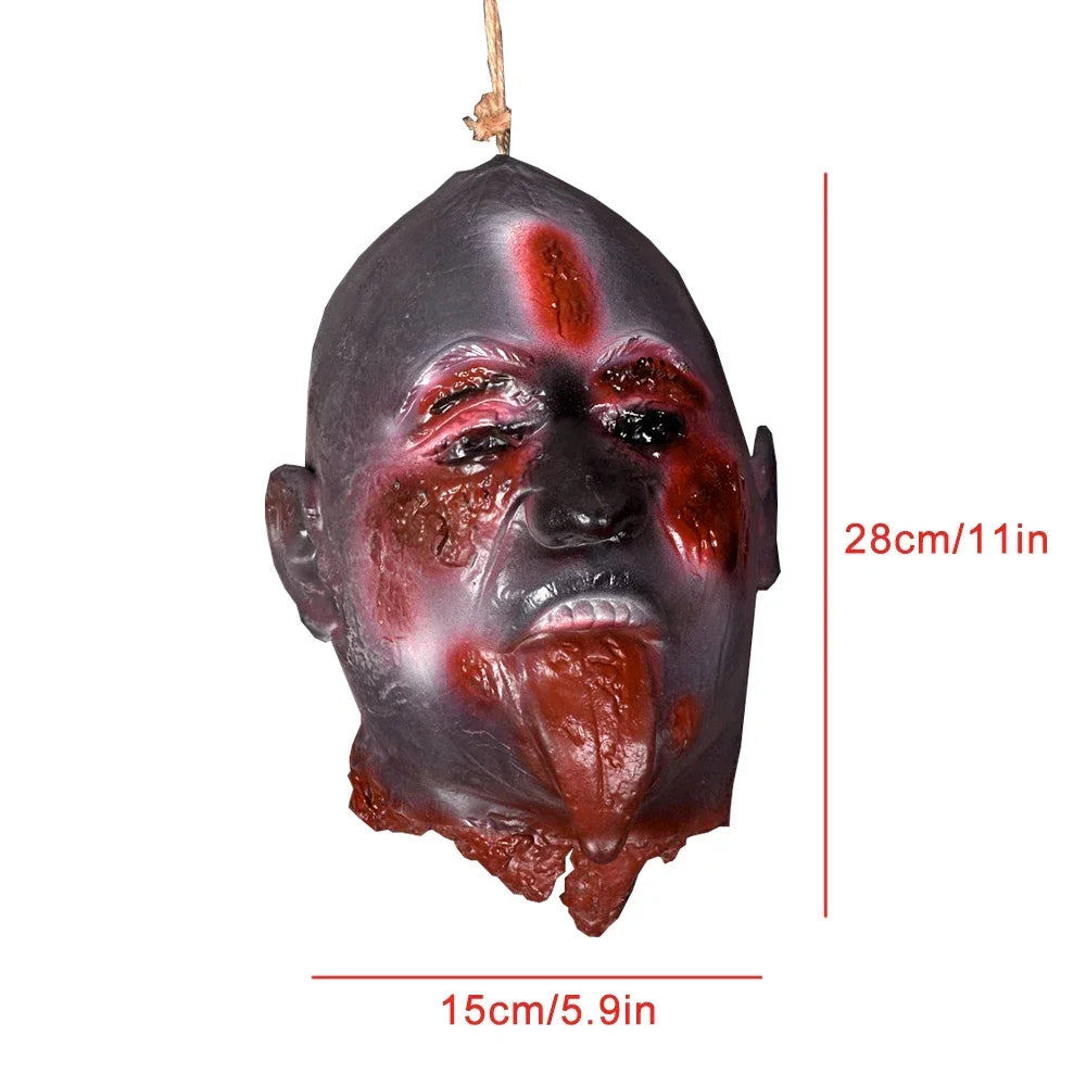 Hanging Latex Severed Head Halloween Prop – 32 Designs – 041