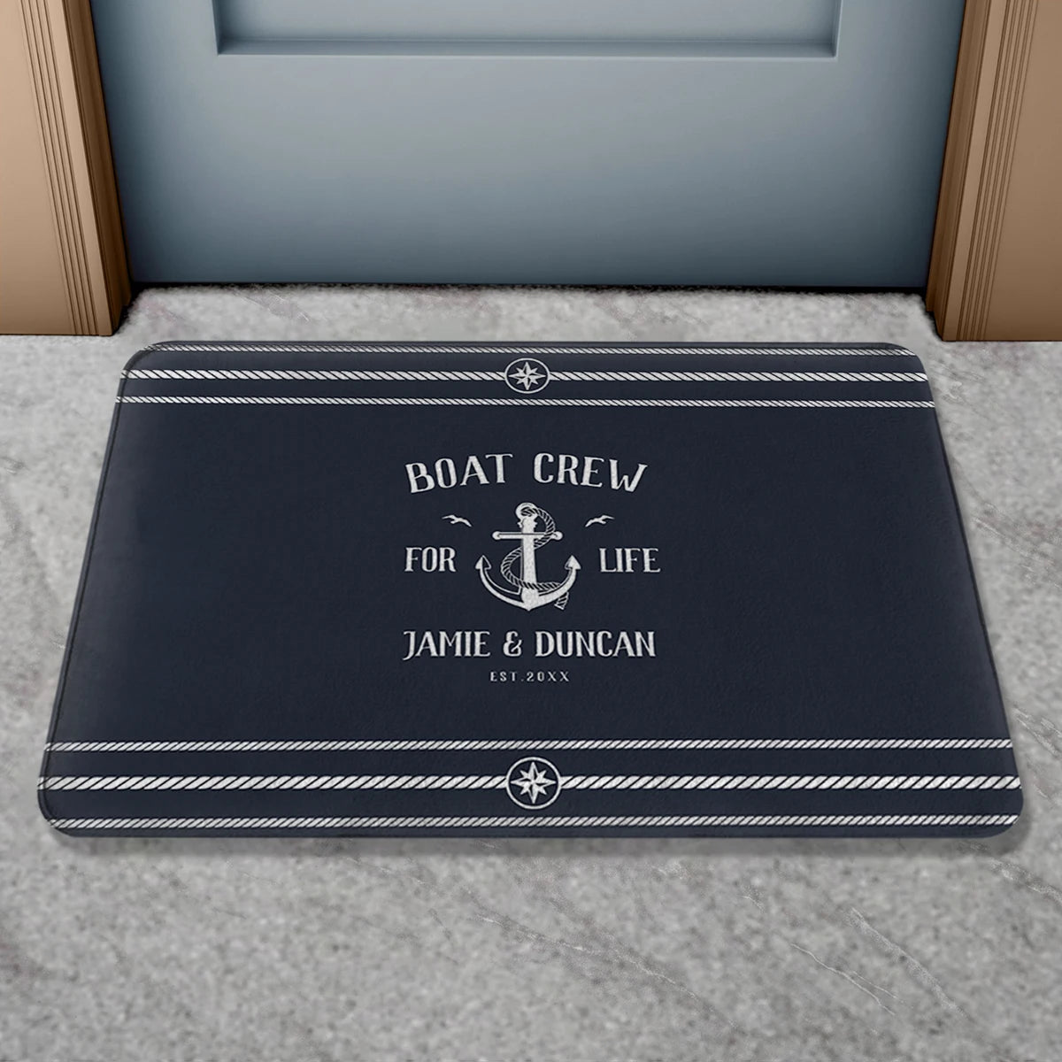 Boat Name Design Doormat