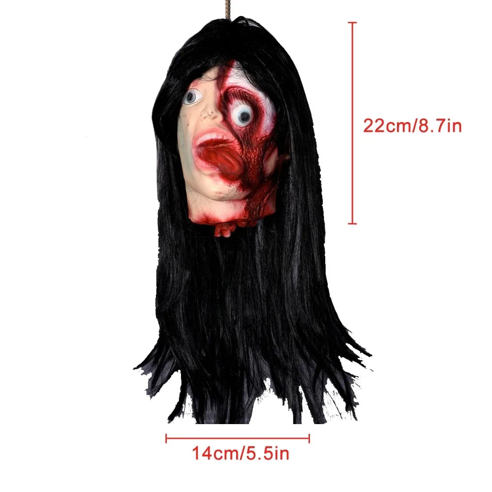 Hanging Latex Severed Head Halloween Prop – 32 Designs