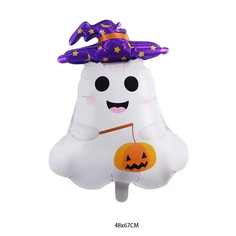 Halloween Foil Balloons – Ghost, Pumpkin, Bat & Mummy – 6PCS-3