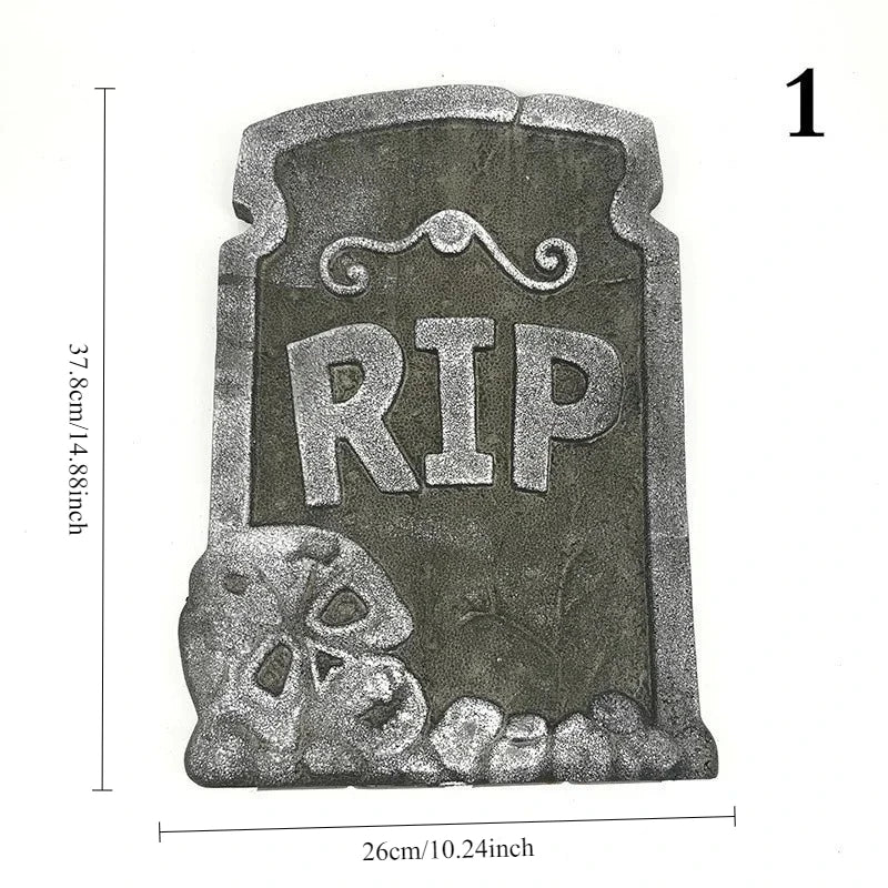 RIP Foam Halloween Tombstone – 37.5cm