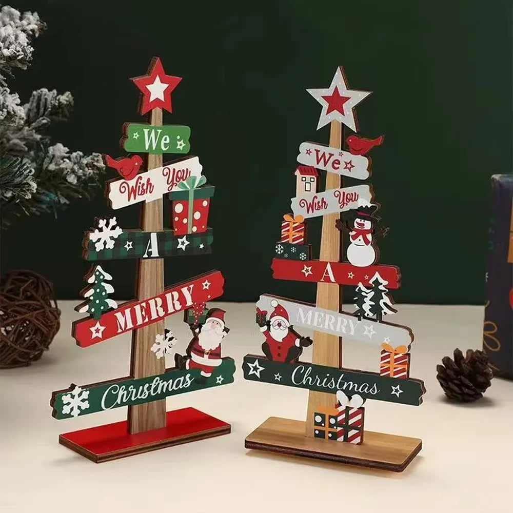 Wooden Christmas Character Table Ornament - LOWZY