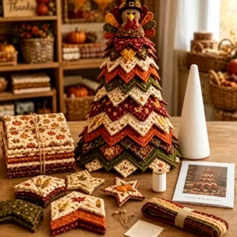 DIY Quilted Christmas Tree Craft Kit - LOWZY