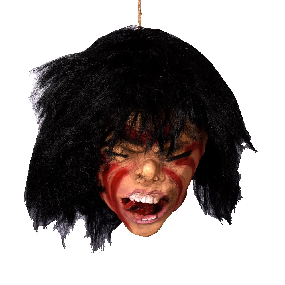 Hanging Latex Severed Head Halloween Prop – 32 Designs – 049