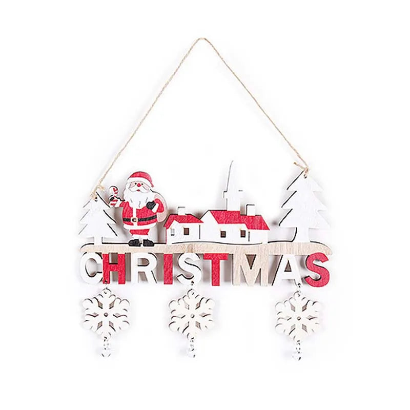 Wooden Christmas Door & Wall Hanging - view 7 - LOWZY