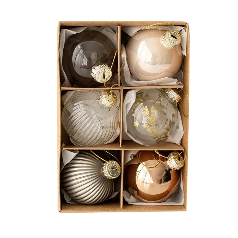 Glass Christmas Baubles – 6 Pack - view 7 - LOWZY