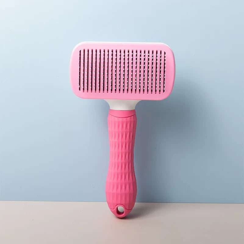 Self-Cleaning Pet Grooming Brush for Dogs & Cats